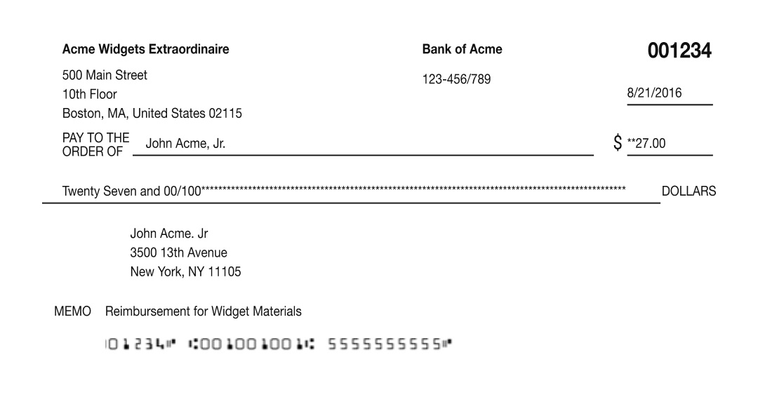 Voided Check Template Free